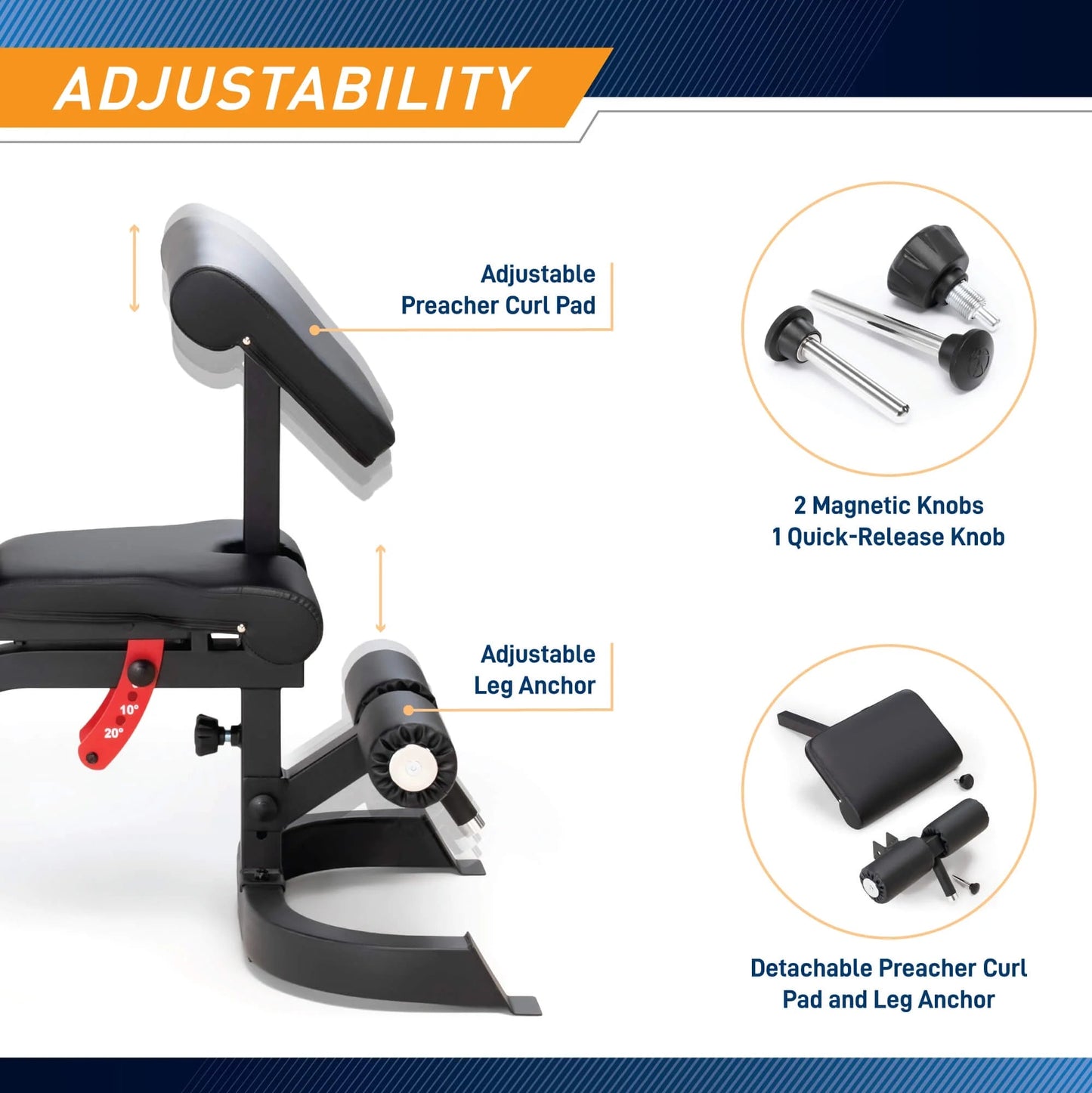 Utility Bench with Arm Curl SB-7799