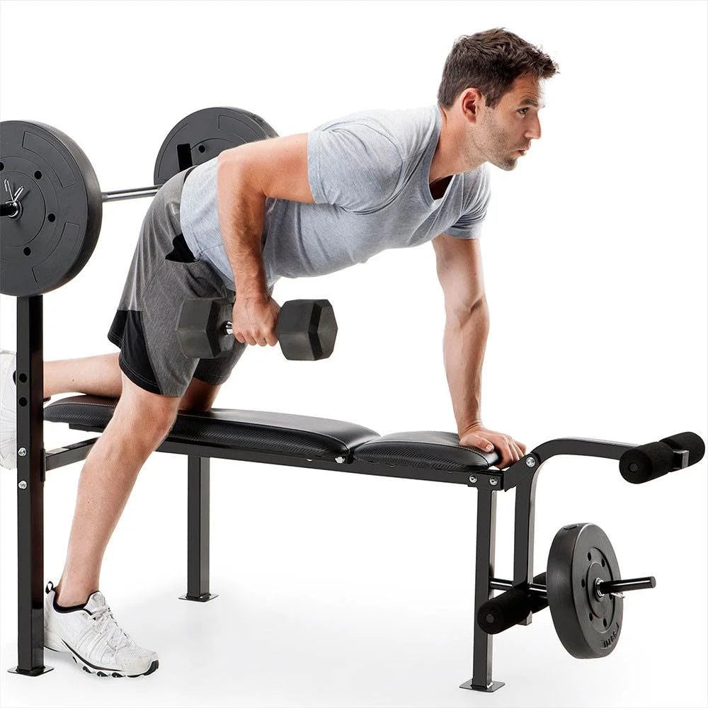 Pro CB-20111 Standard Adjustable Weight Bench with 80 Lbs Weight Set