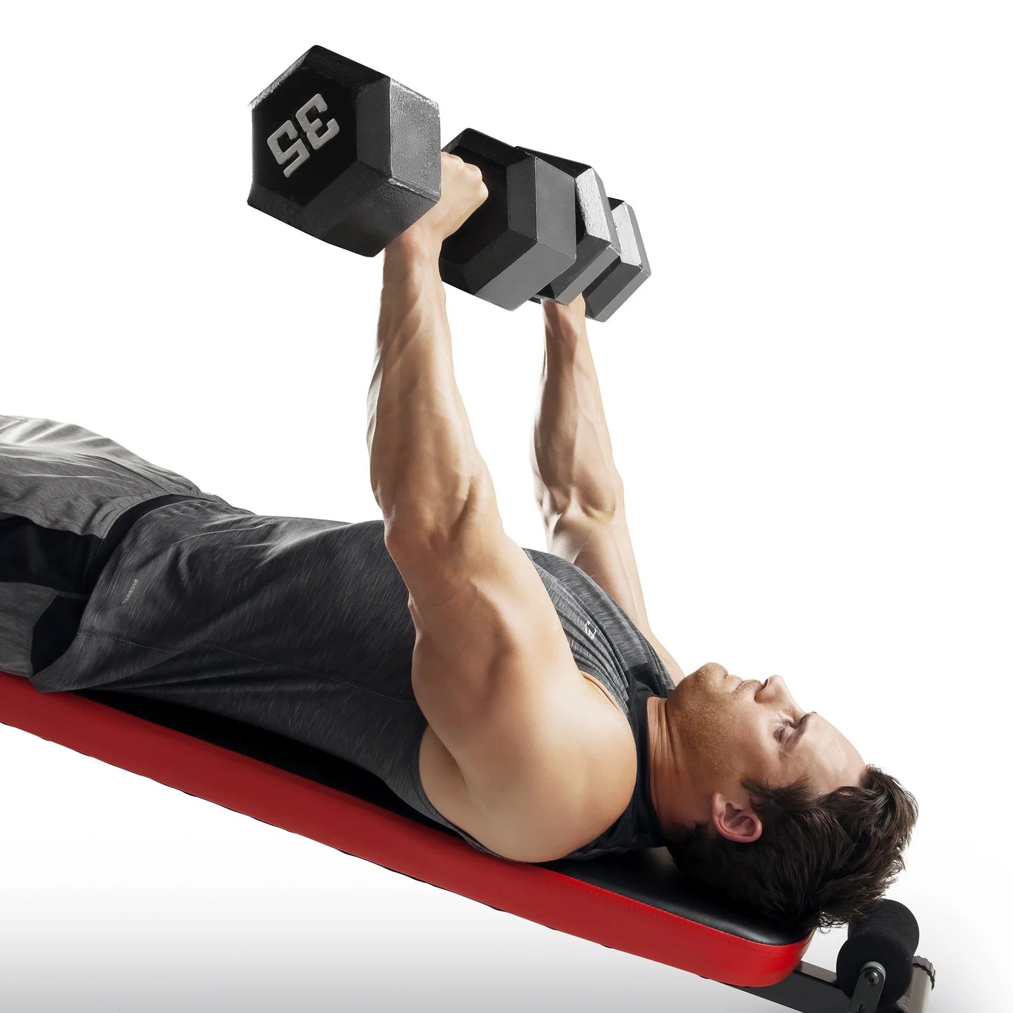 Folding Utility Bench with Headrest Slant Board SB-4606