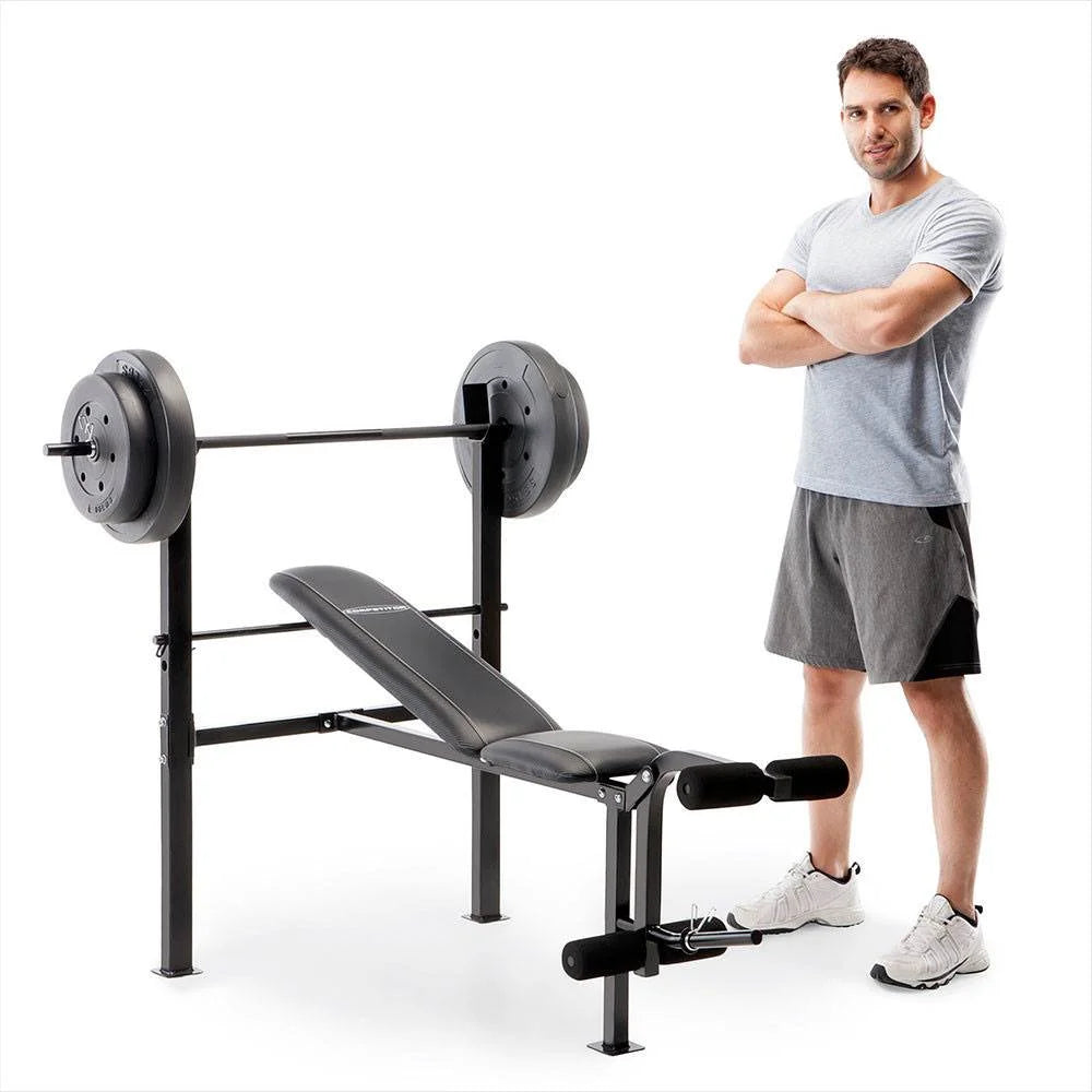 Pro CB-20111 Standard Adjustable Weight Bench with 80 Lbs Weight Set